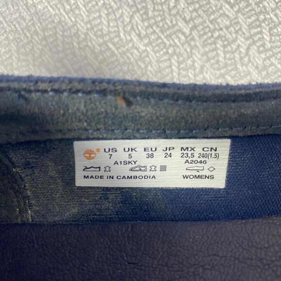 TIMBERLAND PAXTON HILL Blue Suede Ankle Strap Sandals women sz 7 - Picture 5 of 7